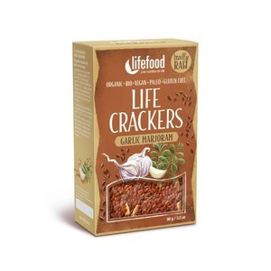 LifeFood Crackers Marjolein Knoflook - 90g - BIO