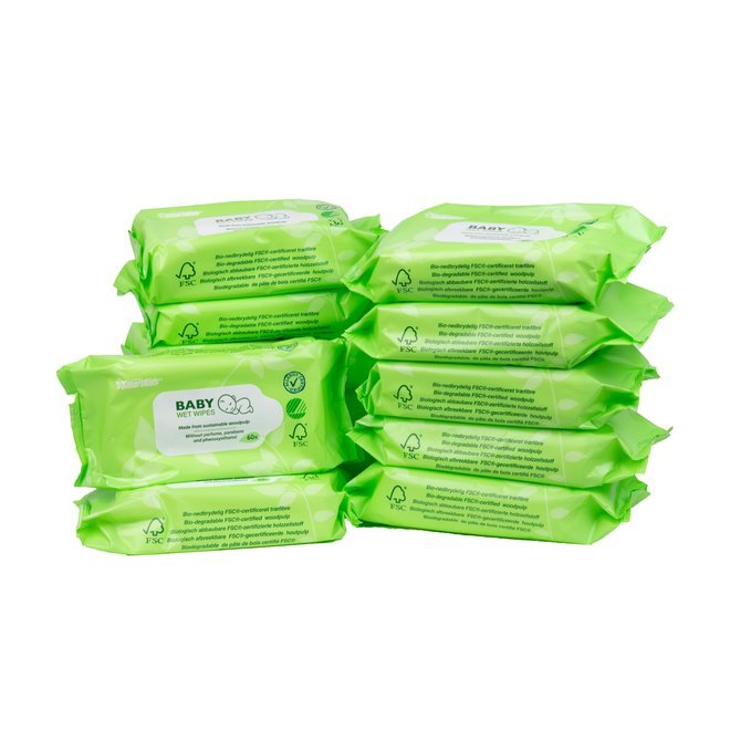 Ecologische babydoekjes - 60st