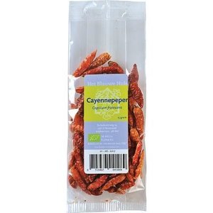 Het Blauwe Huis Cayennepeper heel - 15gr - BIO