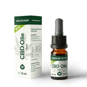 Medihemp CBD Olie Raw 18% - 10ml - Full Spectrum