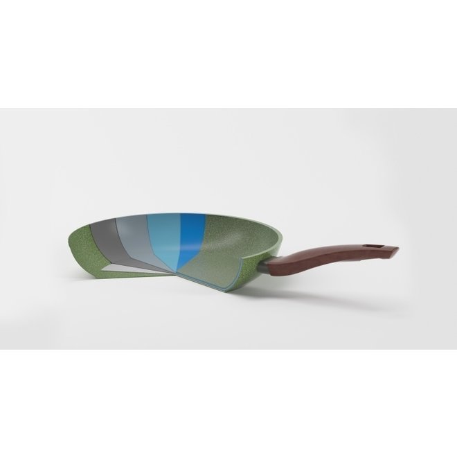Wok/Wadjan XL 32cm met 2 grepen - VegeTek