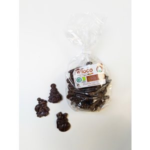 Wiloco Chocolade kerstfiguurtjes 'Puur' - 150g