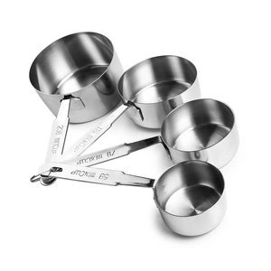 Ibili RVS Maatpannetjes Groot - Set van 4