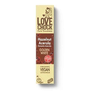 Lovechock Hazelnoot Acerola - Golden White - 40g - BIO - THT - 15-02-2023