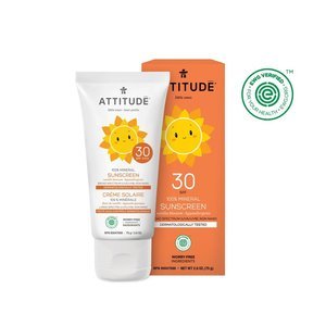 ATTITUDE Baby & Kind Moisturizer Mineral Zonnebrand SPF30 - Vanille Bloesem