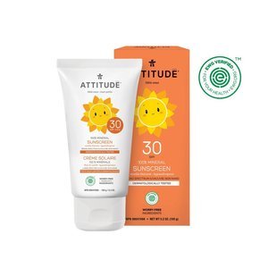 ATTITUDE Baby & Kind Moisturizer Mineral Zonnebrand SPF30 - Vanille Bloesem - 150g