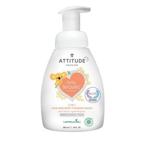 ATTITUDE 2-in-1 Baby Hair & Body Foaming Wash - Perennectar - 295ml