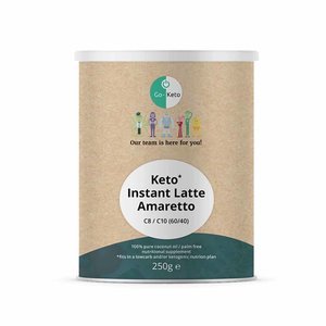 Go-Keto Instant Keto Latte - Amaretto - MCT 60/40 - 250g