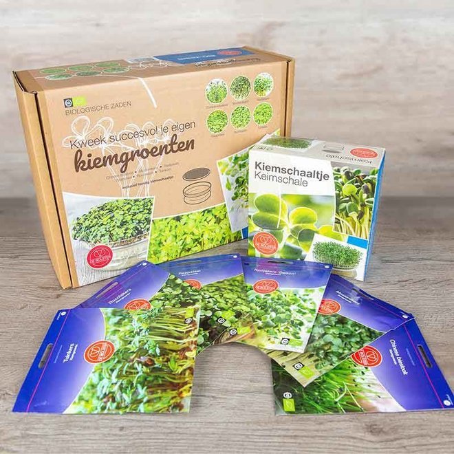 Zadenpakket 'Kiemgroenten met schaaltje' - BIO