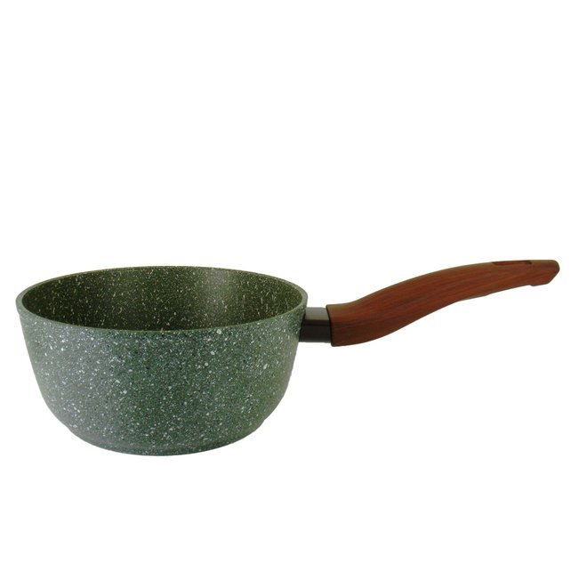 Steelpan 18cm met hout-look greep - VegeTek