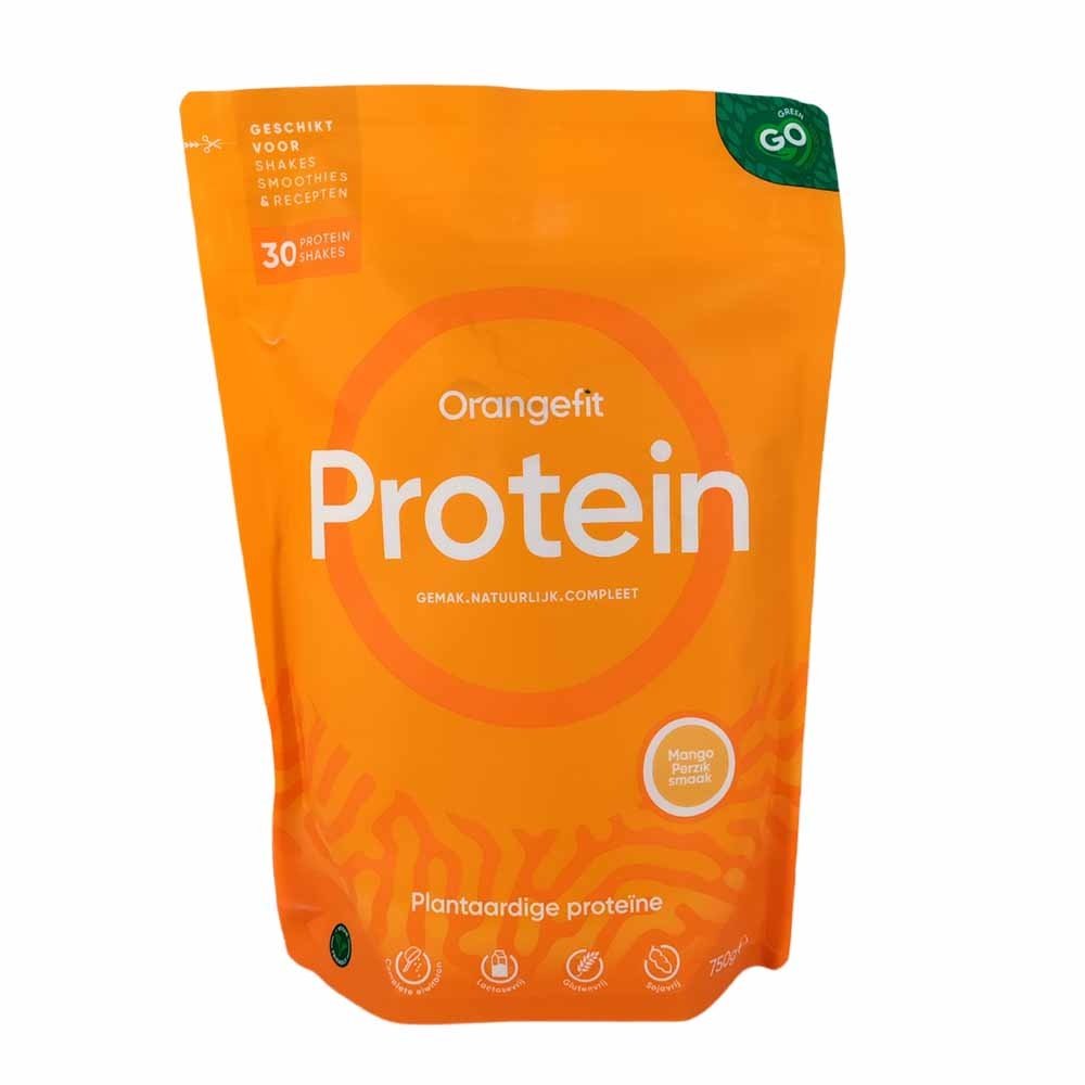 Orangefit Protein Mango/Perzik 750g Puur Mieke