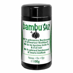 Bambu Salz Bamboezout 9x gebrand met zwarte knoflook - 100g