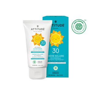 ATTITUDE Baby & Kind Moisturizer Mineral Zonnebrand SPF30 - Parfumvrij