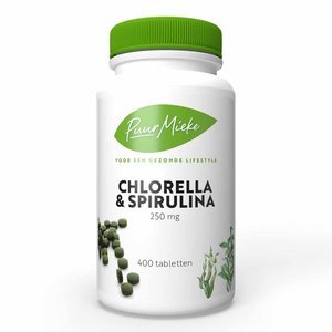 Puur Mieke Chlorella Spirulina - 400 tabletjes