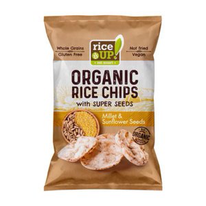 Rice up Rijstchips gierst & Zonnebloempitten - 25g - BIO